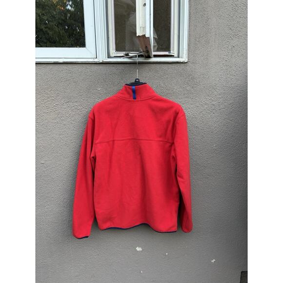 Polo Ralph Lauren Fleece Mock Neck Sweater Size Medium Red - Picture 10 of 11